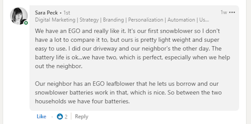 Snow blower insights