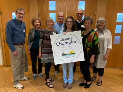 Photo of 2026 Climate Champion with Dane County Executive Melissa Agard