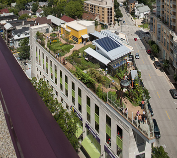 Green roof on Madison Children's Museum
