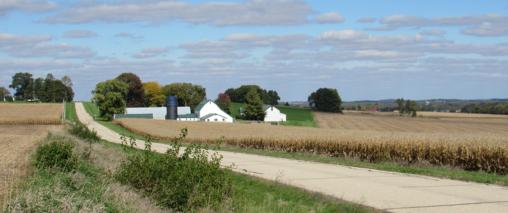 A rural farm scene in Dane County. 