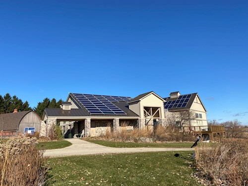 panels on Lussier Heritage Center