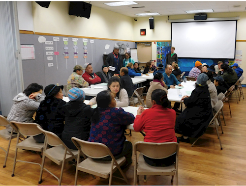 Bayview residents engage in a community feedback session