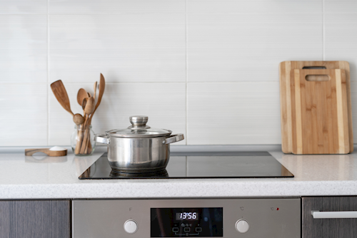 Induction Stove in kitchen